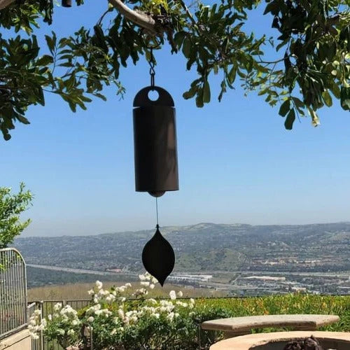 Wind Bell Steel Dual Resonance Ash Wood Clapper