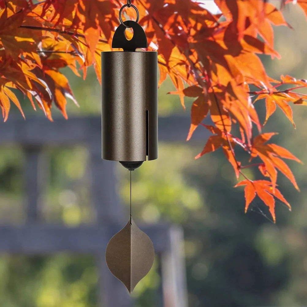 Wind Bell Steel Dual Resonance Ash Wood Clapper