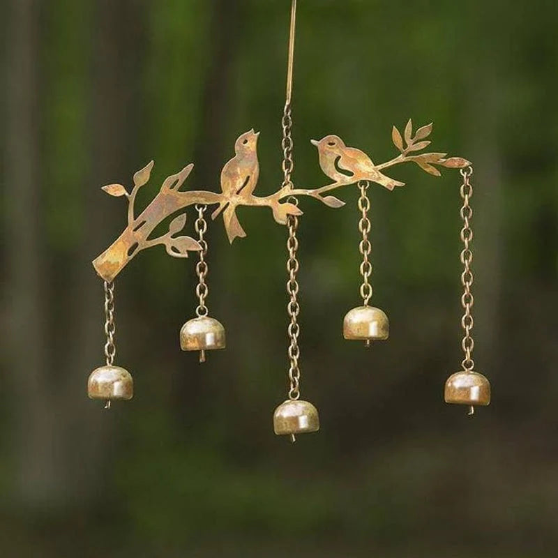Wind Chime Antique Iron Four Tuned Bells Weatherproof