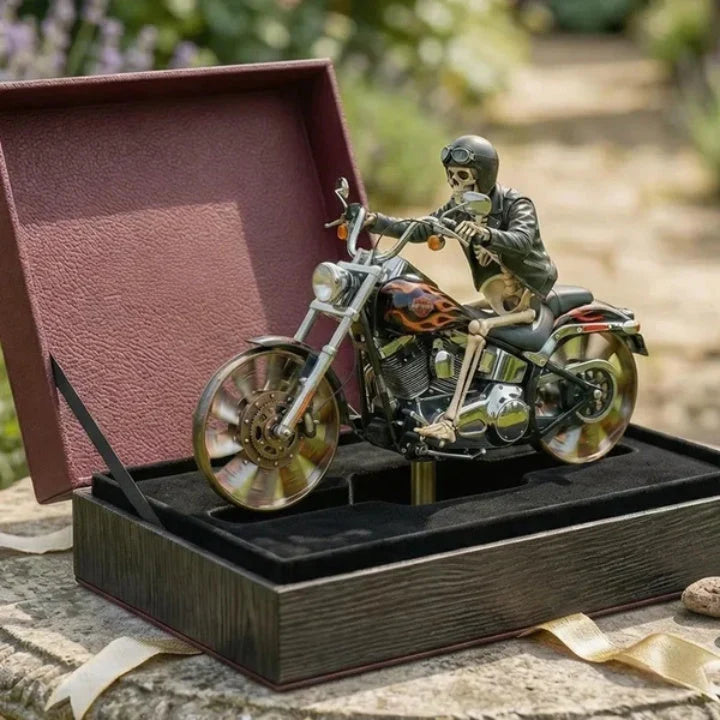 Wind Spinner Motorcycle Design Weather-Resistant Acrylic