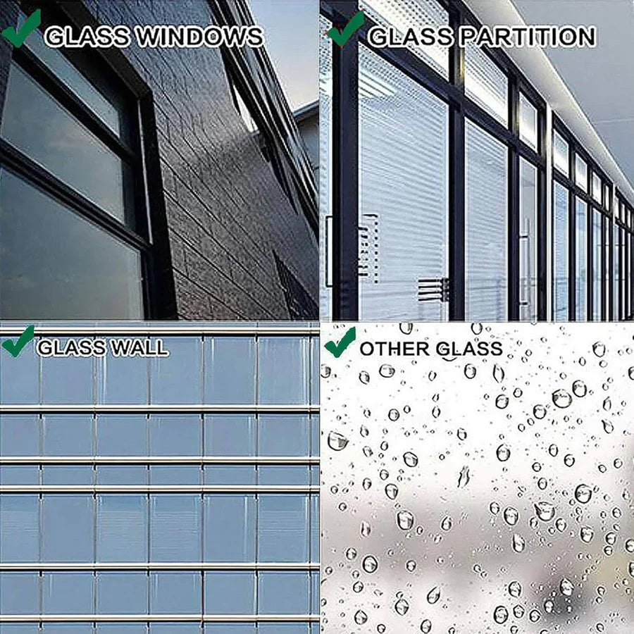 Window Cleaner Telescoping 51 Inch Microfiber Scrub & Squeegee