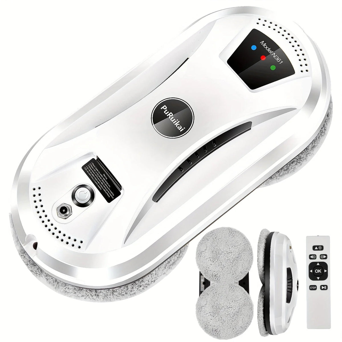 Window Cleaning Robot Automatic Remote Control & Powerful Suction