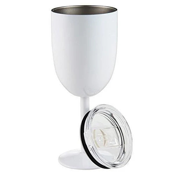 Wine Cup Double-Wall Stainless Steel Leak-Resistant Lid