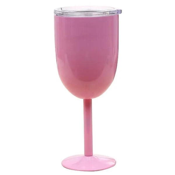 Wine Cup Double-Wall Stainless Steel Leak-Resistant Lid
