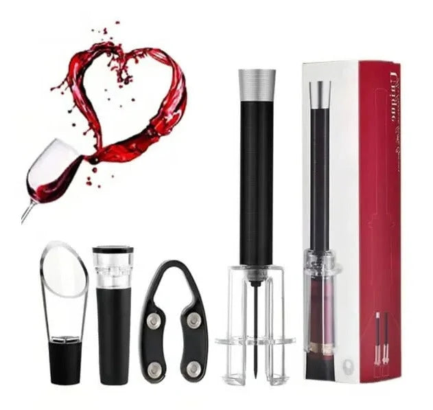 Wine Opener Set Air Pressure Cork Remover & Accessories