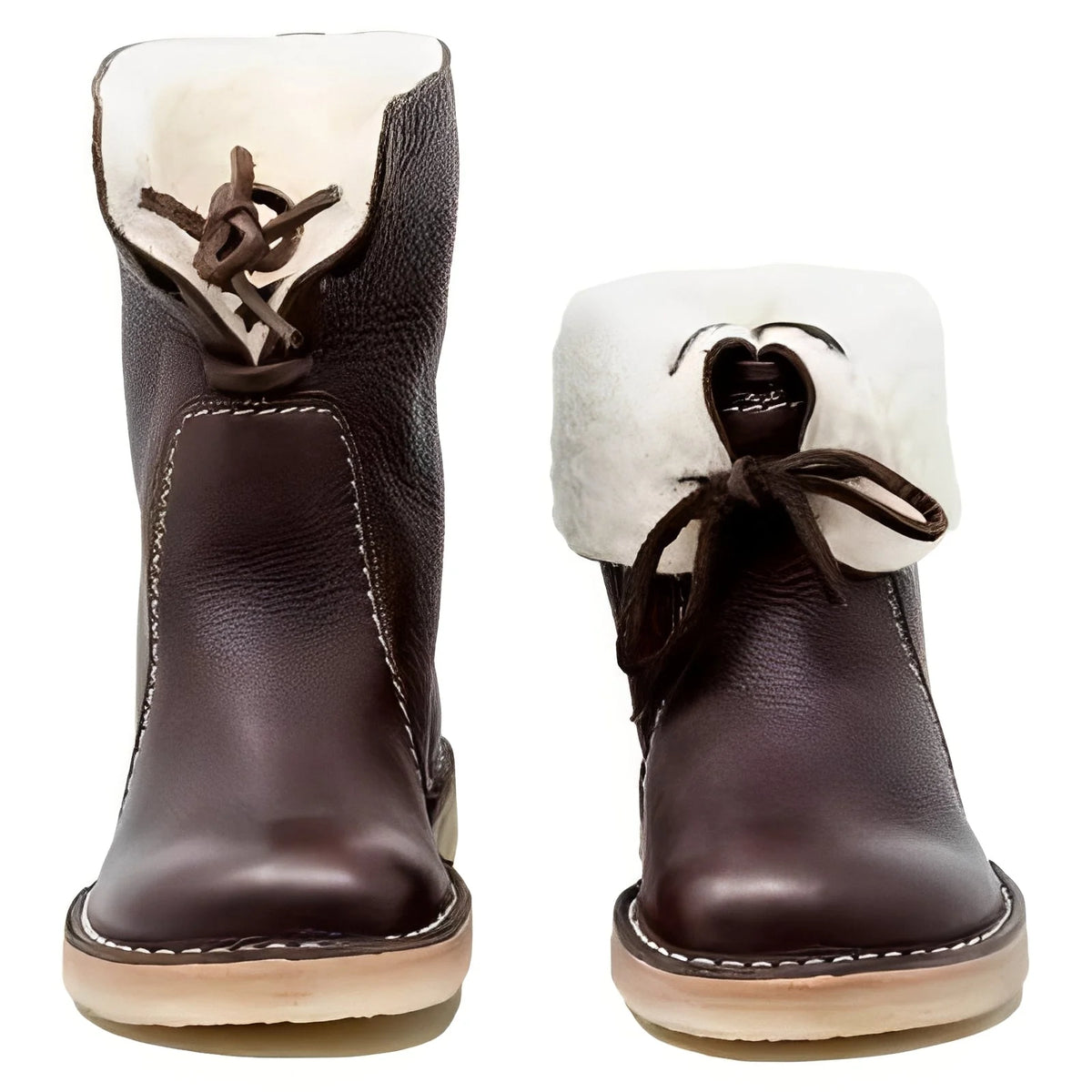 Winter Boots Weather-Resistant Cushioned Sole Adjustable Collar