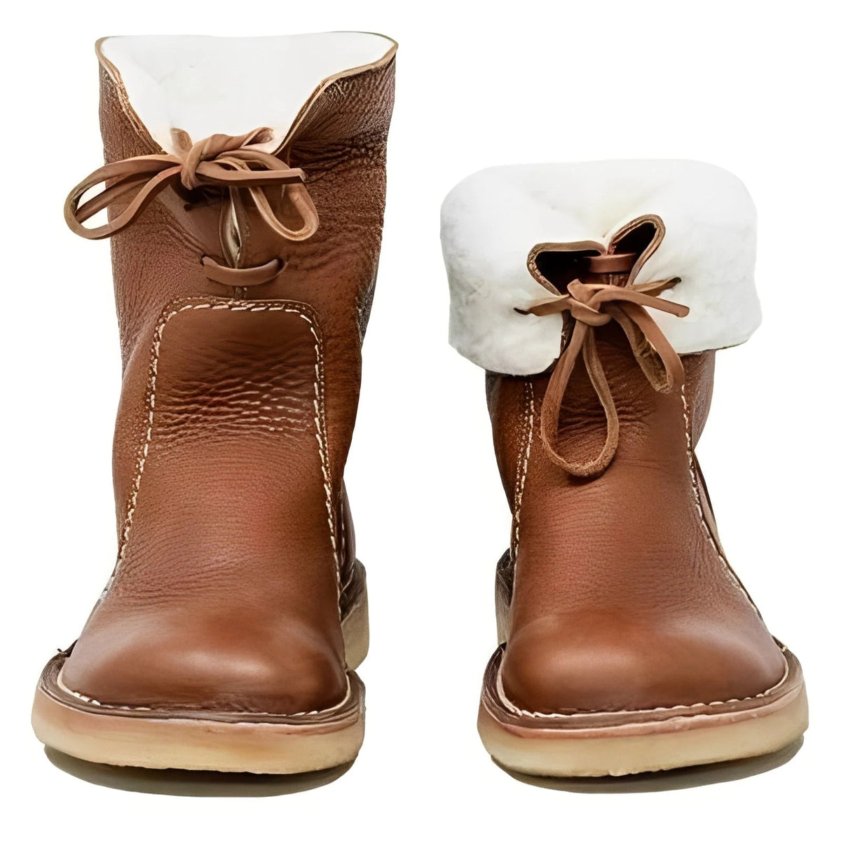 Winter Boots Weather-Resistant Cushioned Sole Adjustable Collar