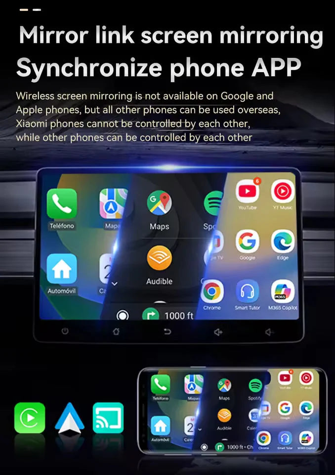 Wireless Car Adapter Screen Mirroring & Auto Reconnect