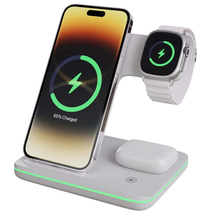 Wireless Charging Dock 3-in-1 Magnetic Fast Charging