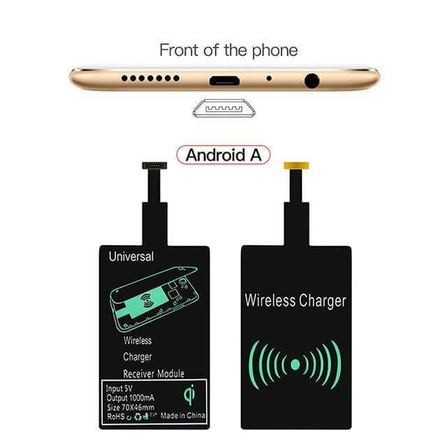 Wireless Charging Receiver Qi-Compatible Slim Design
