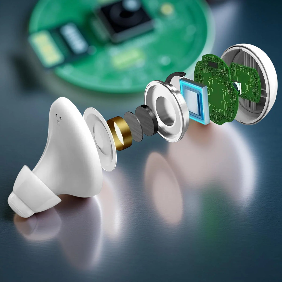 Wireless In-Ear Hearing Aid Bluetooth App Control Rechargeable Case