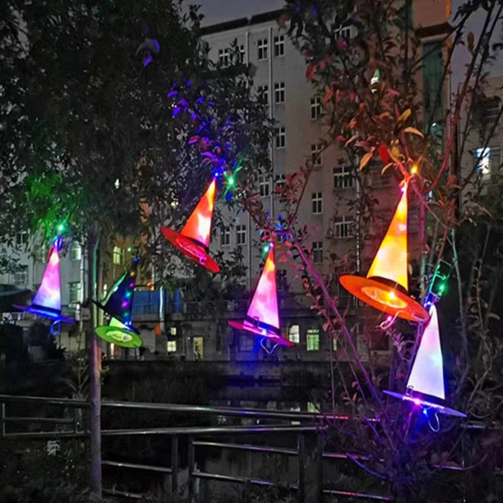 Witch Hat LED-Lit Hanging Eyelet & Stable Brim