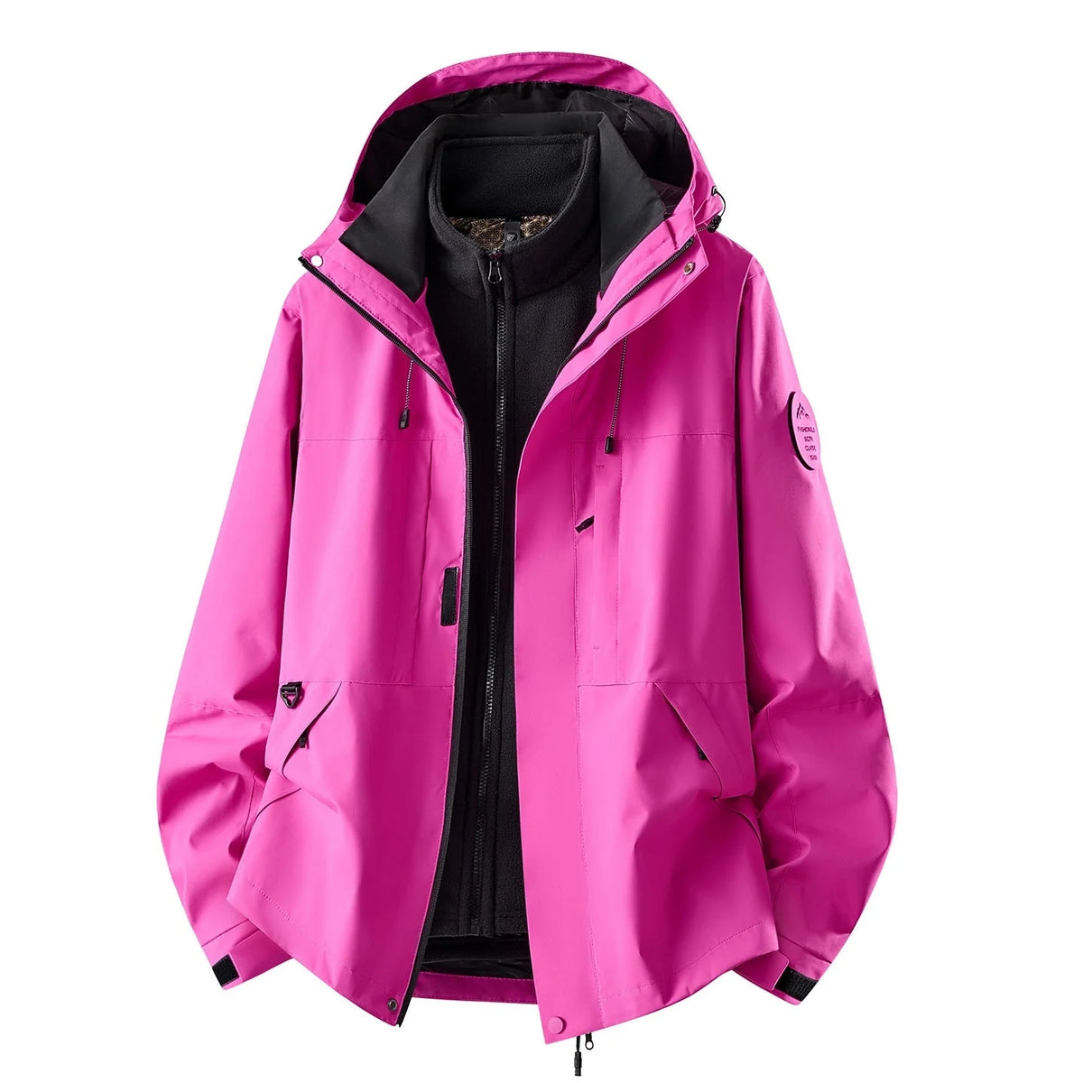 Women's 3-In-1 Jacket Waterproof Detachable Fleece Liner Windproof