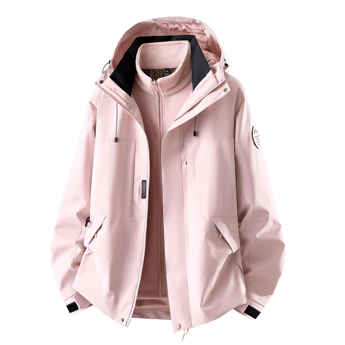 Women's 3-In-1 Jacket Waterproof Detachable Fleece Liner Windproof
