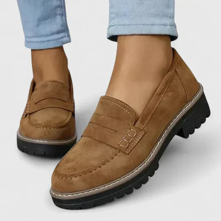 Women's Loafers Slip-On Cushioned Footbed Treaded Outsole