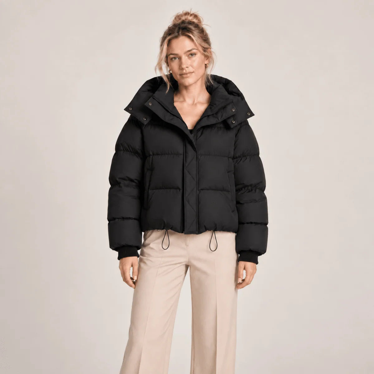 Women's Puffer Jacket Quilted Oversized Hooded