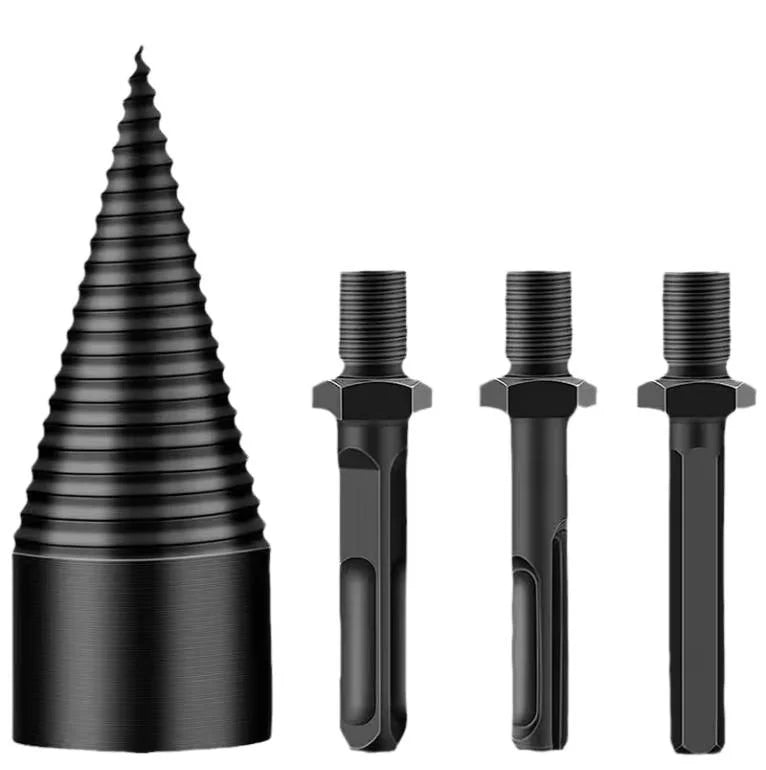 Wood Splitting Drill Bit Carbon Steel U-Shaped Threads Universal Shank
