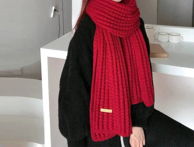 Wool Scarf Handwoven Soft & Warm 69-Inch-Plus Length