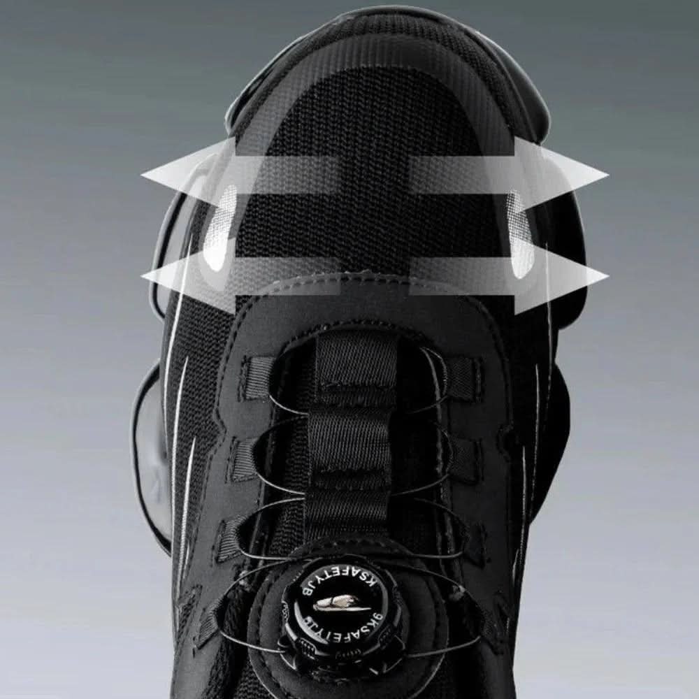 Work Shoes Wide Toe & Arch Support Slip-Resistant Sole