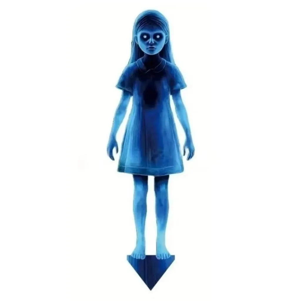 Yard Stakes Ghost Lighted Iron Weather-Resistant