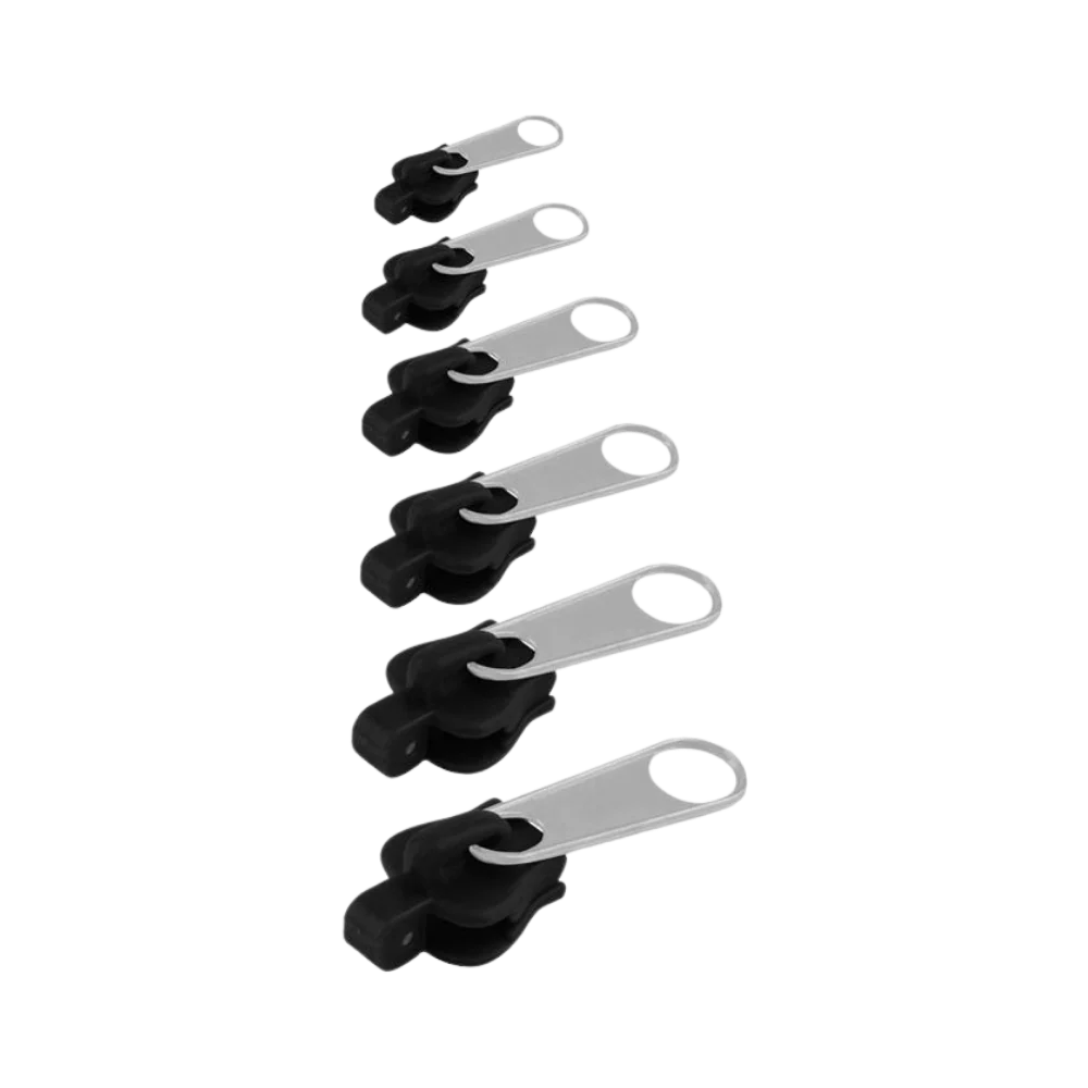 Zipper Slider Repair Set Aluminum Tool-Free Set of 6