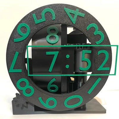 3D Triaxial Wall Clock Rotating Axes Minimalist