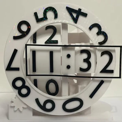 3D Triaxial Wall Clock Rotating Axes Minimalist