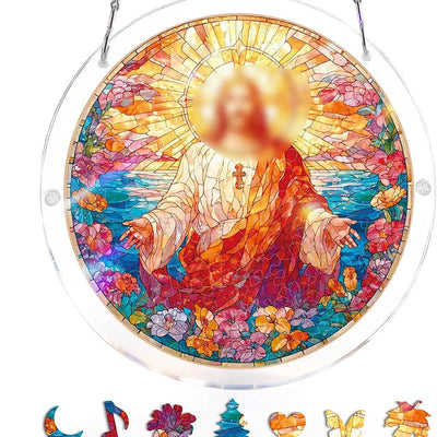 Acrylic Sun Catcher Shatterproof & UV-Resistant Stained Glass Look