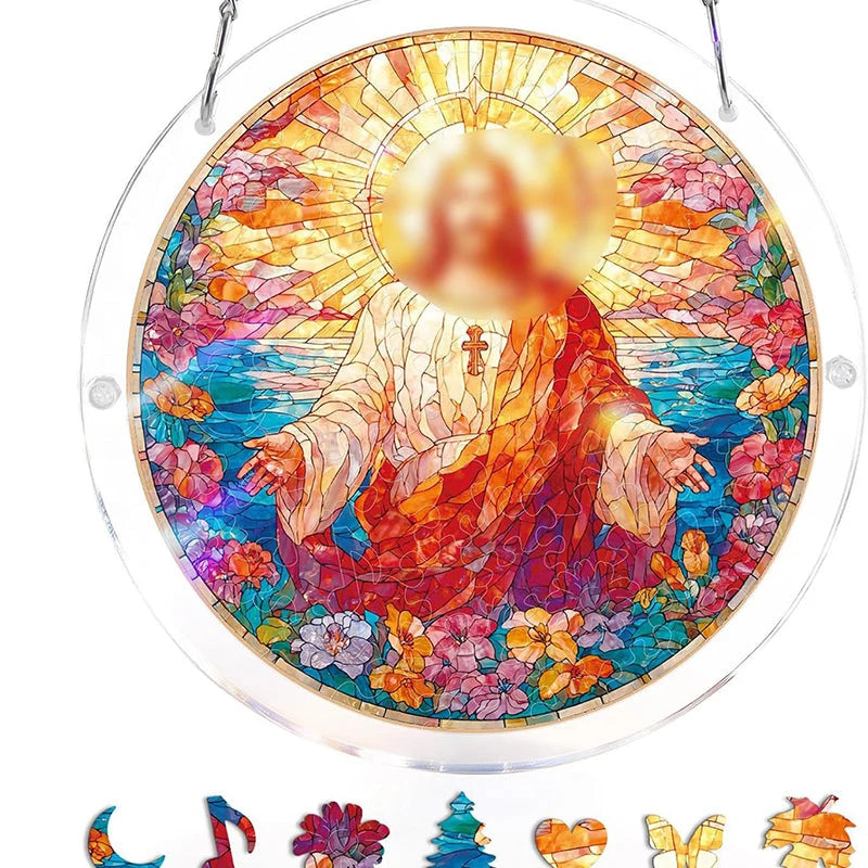 Acrylic Sun Catcher Shatterproof & UV-Resistant Stained Glass Look