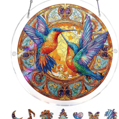 Acrylic Sun Catcher Shatterproof & UV-Resistant Stained Glass Look
