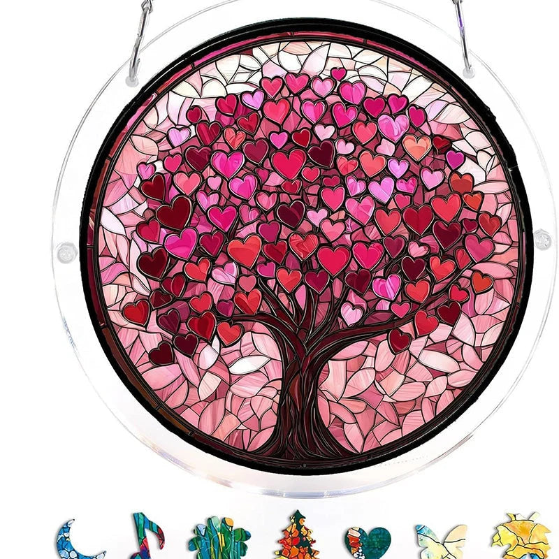 Acrylic Sun Catcher Shatterproof & UV-Resistant Stained Glass Look