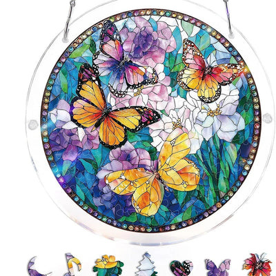 Acrylic Sun Catcher Shatterproof & UV-Resistant Stained Glass Look