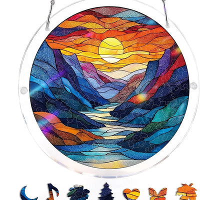 Acrylic Sun Catcher Shatterproof & UV-Resistant Stained Glass Look