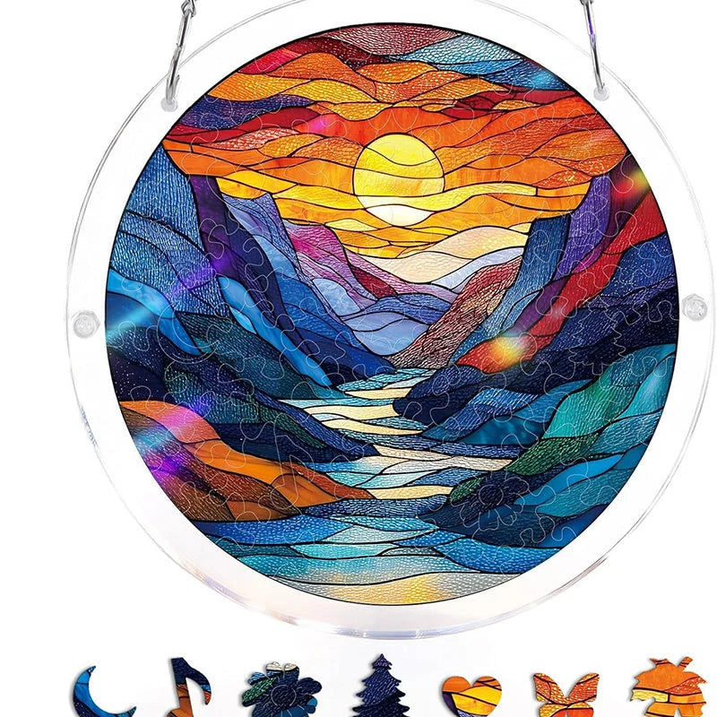 Acrylic Sun Catcher Shatterproof & UV-Resistant Stained Glass Look