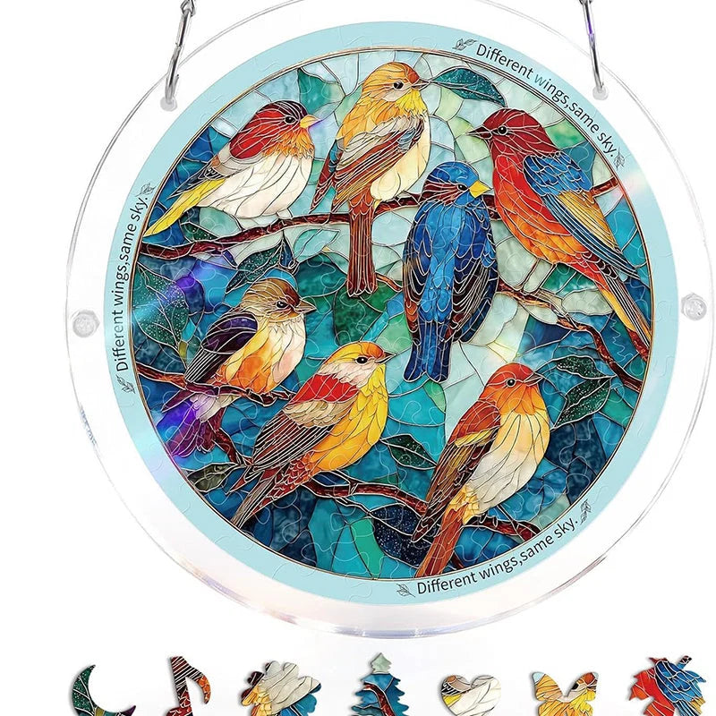 Acrylic Sun Catcher Shatterproof & UV-Resistant Stained Glass Look