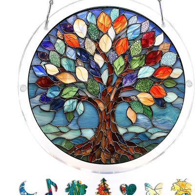Acrylic Sun Catcher Shatterproof & UV-Resistant Stained Glass Look