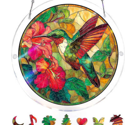 Acrylic Sun Catcher Shatterproof & UV-Resistant Stained Glass Look