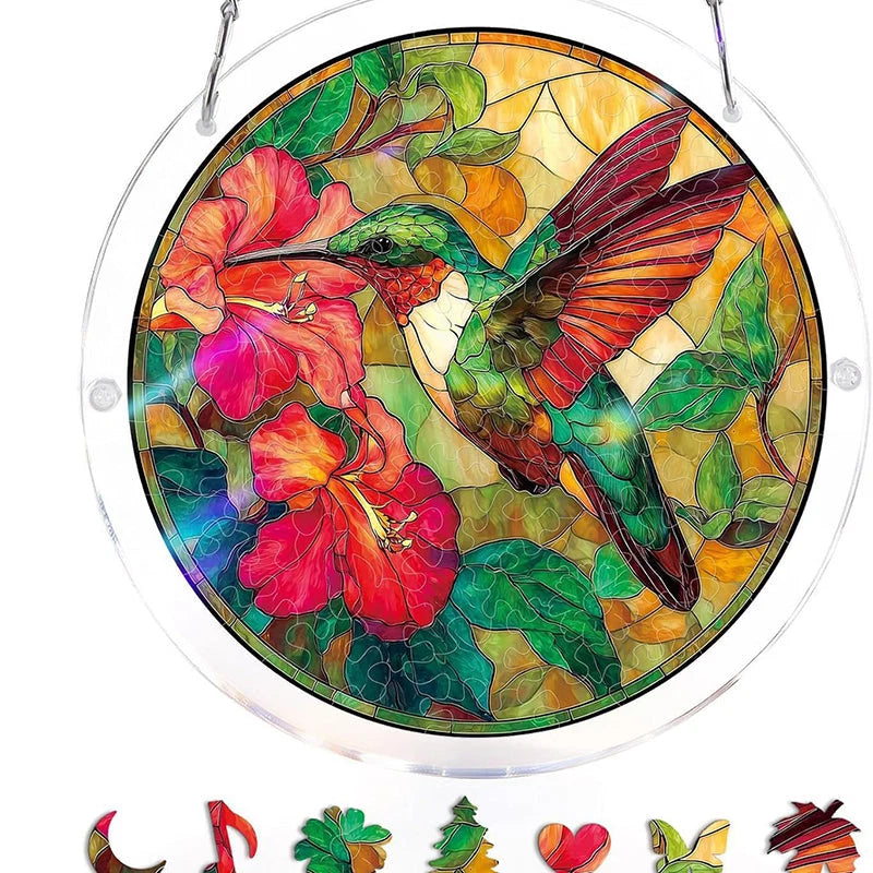 Acrylic Sun Catcher Shatterproof & UV-Resistant Stained Glass Look