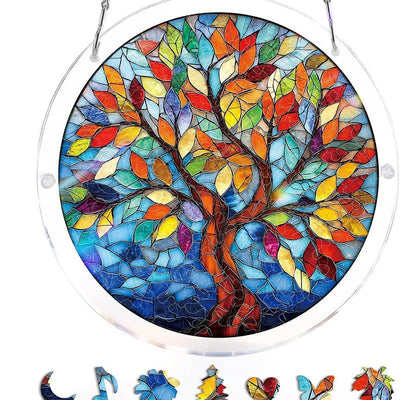 Acrylic Sun Catcher Shatterproof & UV-Resistant Stained Glass Look