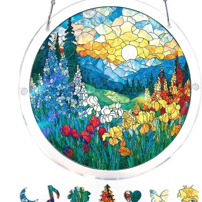 Acrylic Sun Catcher Shatterproof & UV-Resistant Stained Glass Look