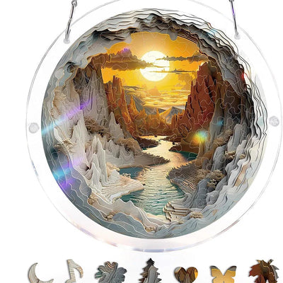 Acrylic Sun Catcher Shatterproof & UV-Resistant Stained Glass Look
