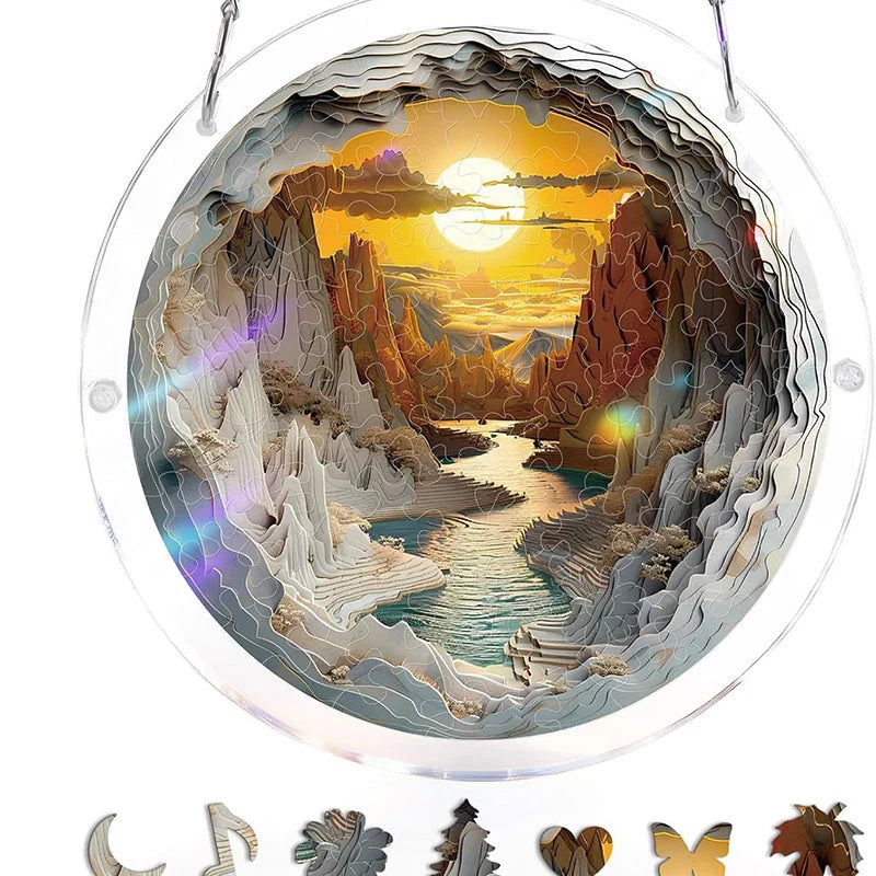 Acrylic Sun Catcher Shatterproof & UV-Resistant Stained Glass Look