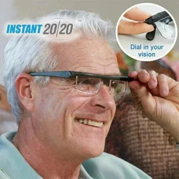 Adjustable Focus Glasses Dial-Controlled Near-to-Far Vision Lightweight Frame