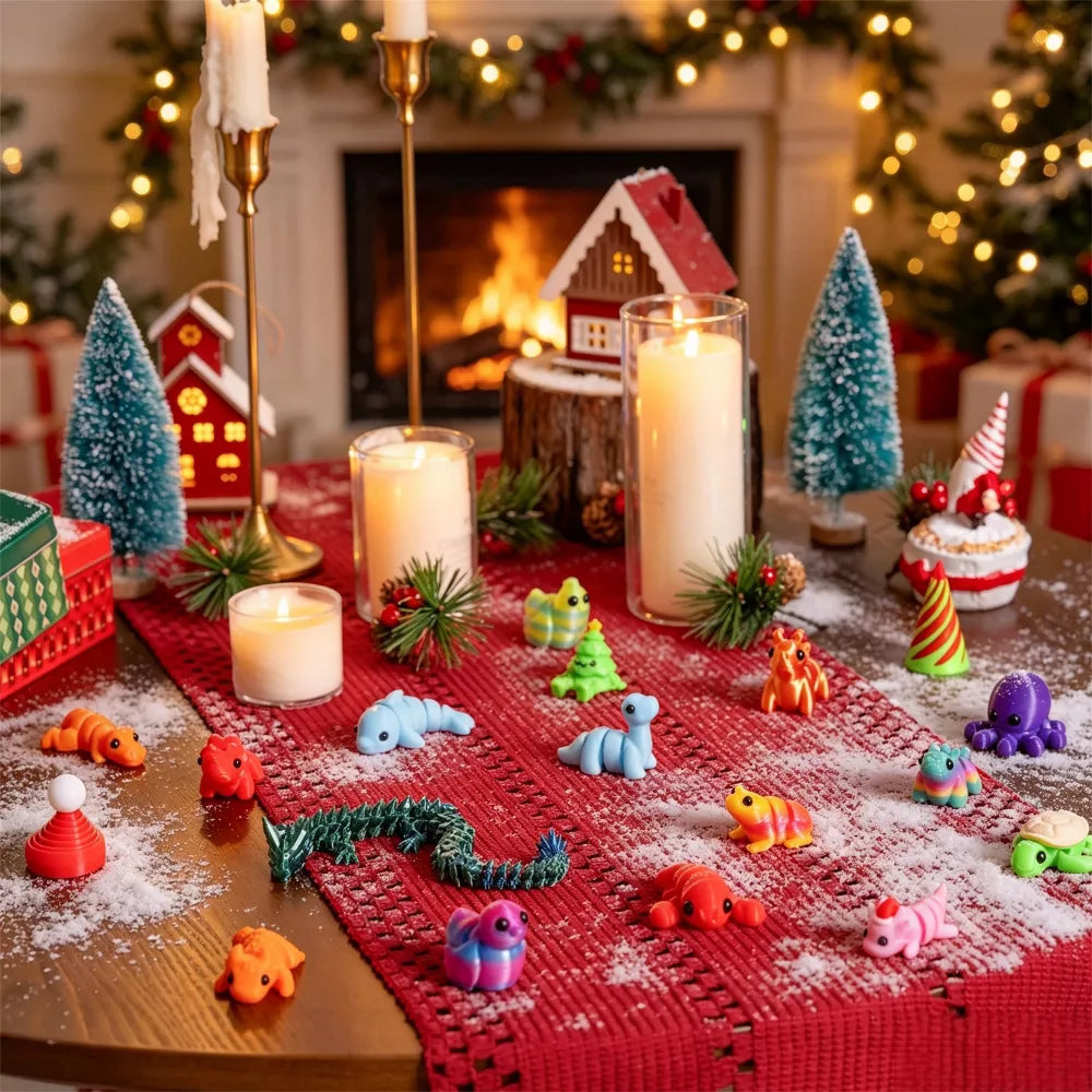 Advent Calendar 24 Collectible 3D Printed Toys