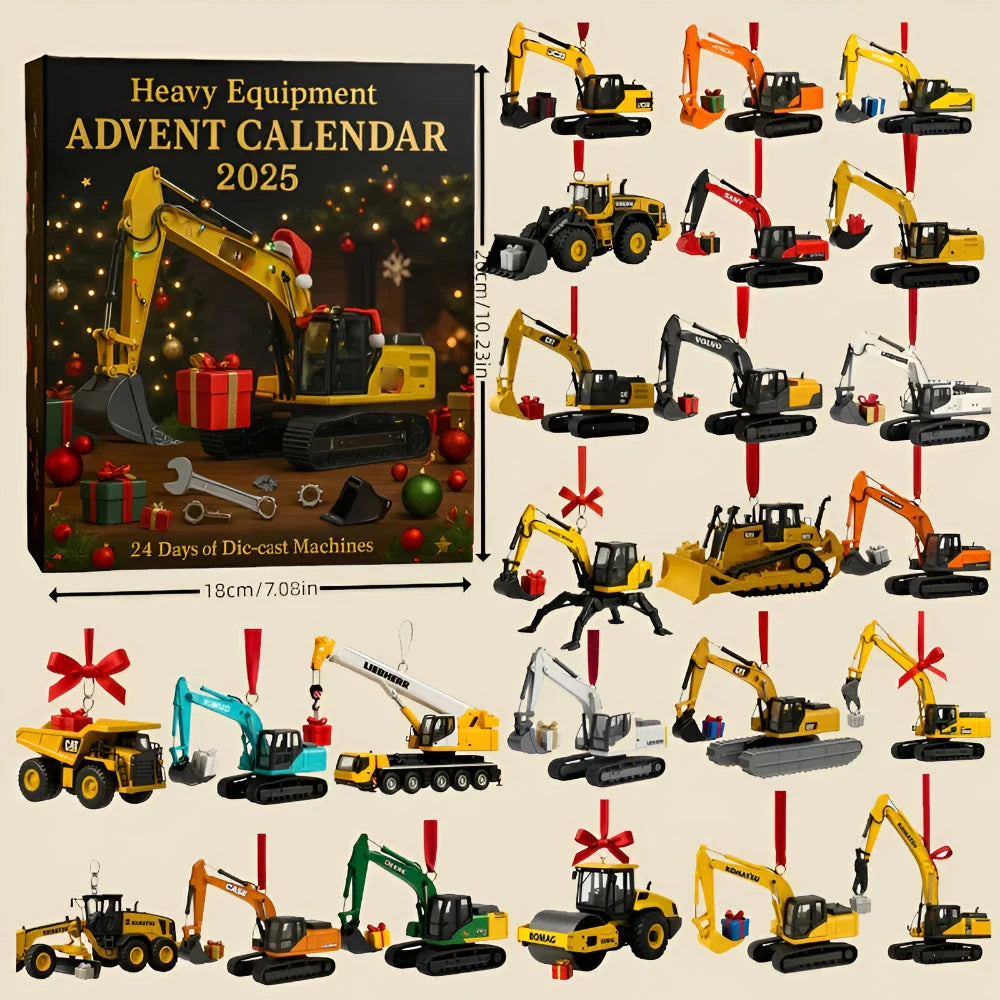 Advent Calendar 24 Die-Cast Construction Vehicles