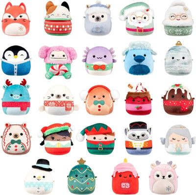 Advent Calendar 24 Festive Collectible Mini Figures PVC Figures