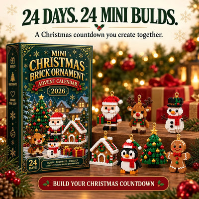 Advent Calendar 24 Mini Christmas Building Sets With Hanging Ornaments