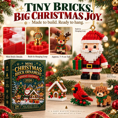 Advent Calendar 24 Mini Christmas Building Sets With Hanging Ornaments