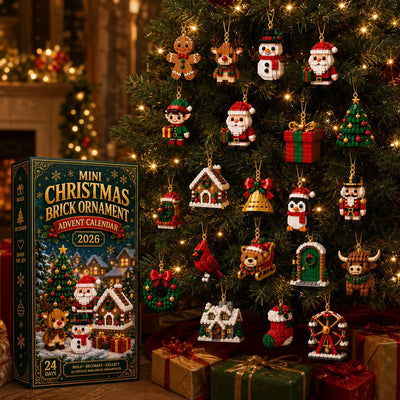 Advent Calendar 24 Mini Christmas Building Sets With Hanging Ornaments