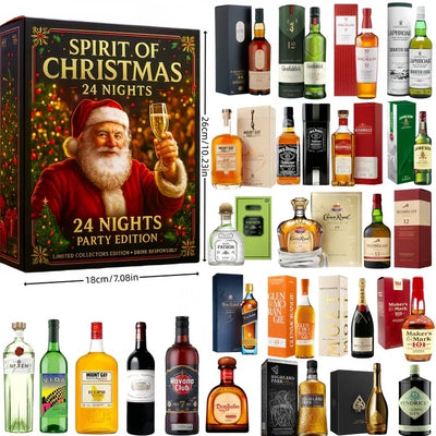 Advent Calendar 24-Piece Mini Bottle Display Set